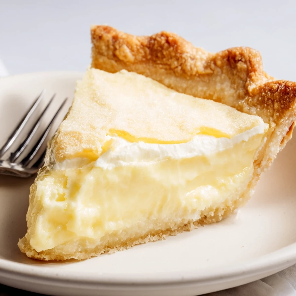 Delightful water pie with a crisp crust, offering a taste of classic Americana.