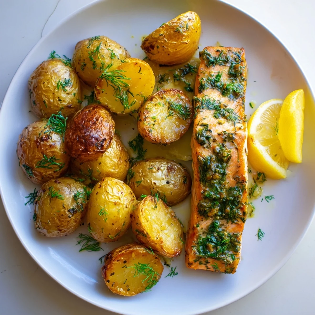 Lemon Herb Salmon Potato