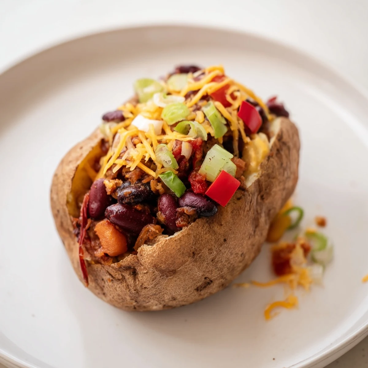 Chili Style Baked Potatoes