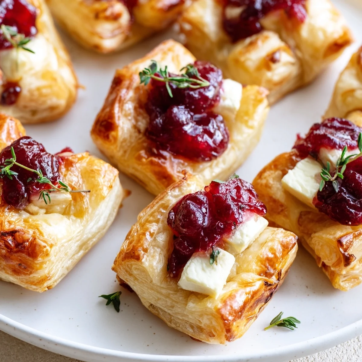 Warm Cranberry Brie Bites, Caprese skewers and spiced meatballs comprise the delicious Joy to the World trio.