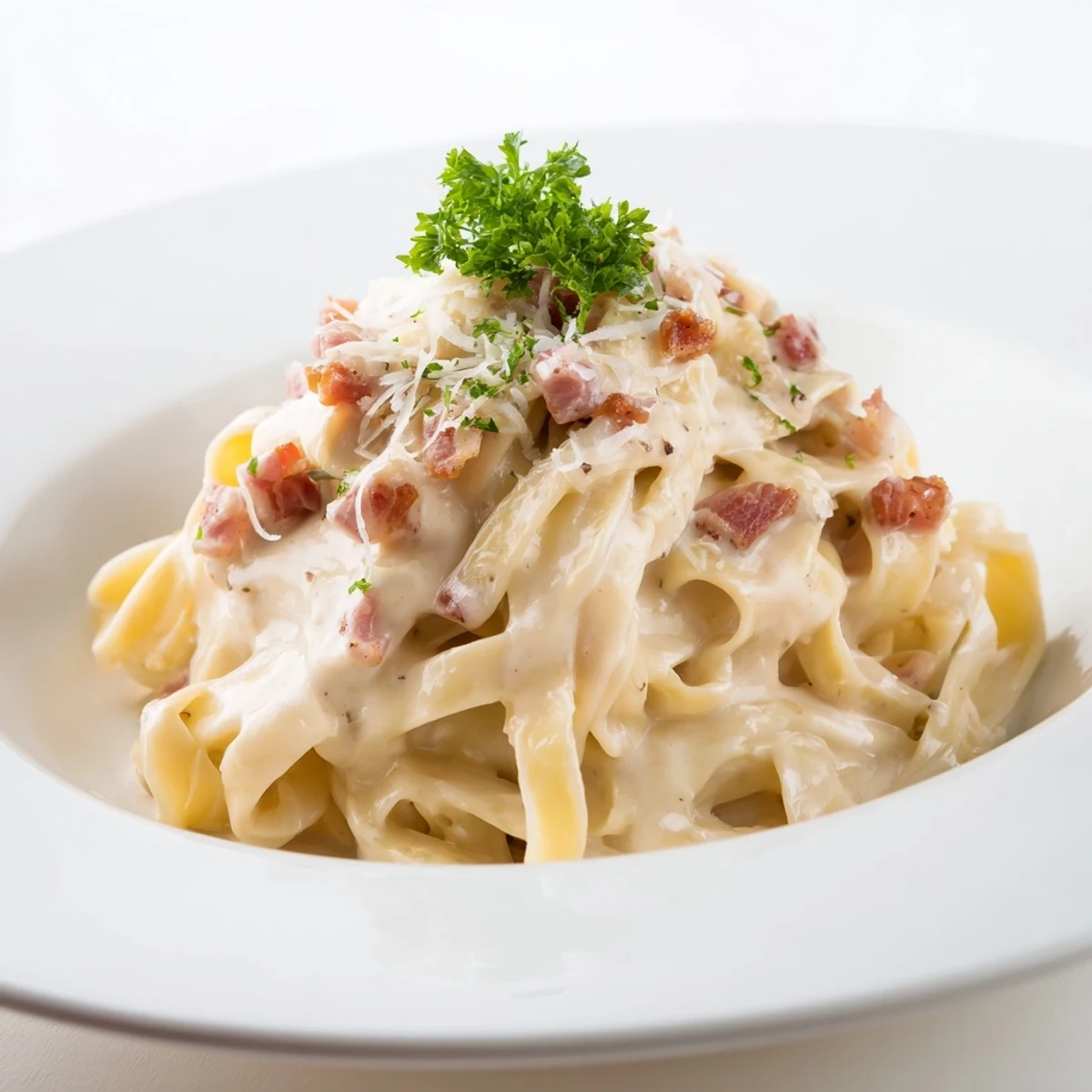 Creamy Garlic Bacon Pasta