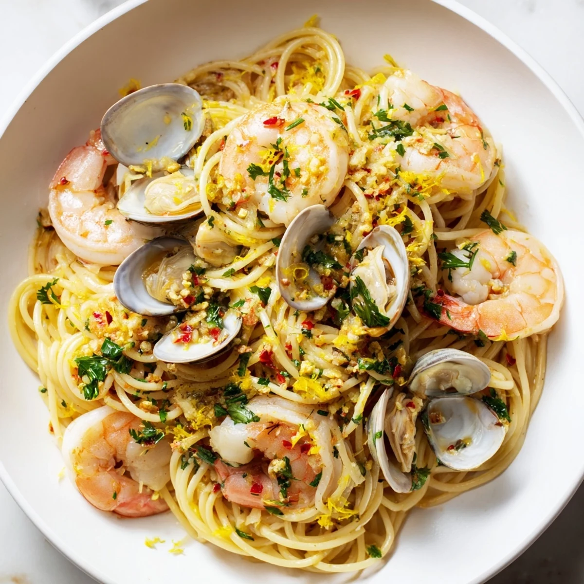 Seafood Pasta Aglio e Olio
