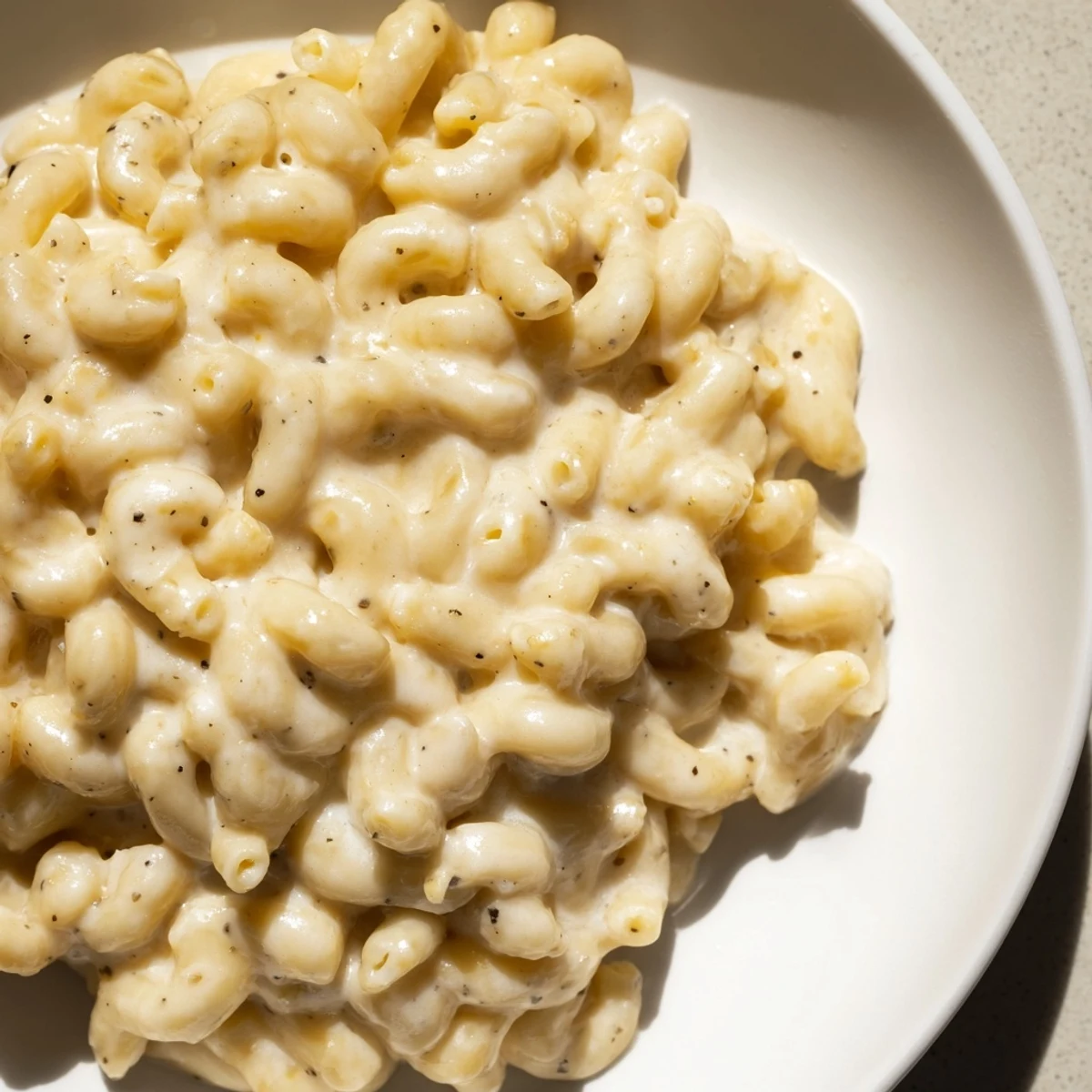 Steaming bowl of homemade mac and cheese; the rich, cheesy smell fills the air.