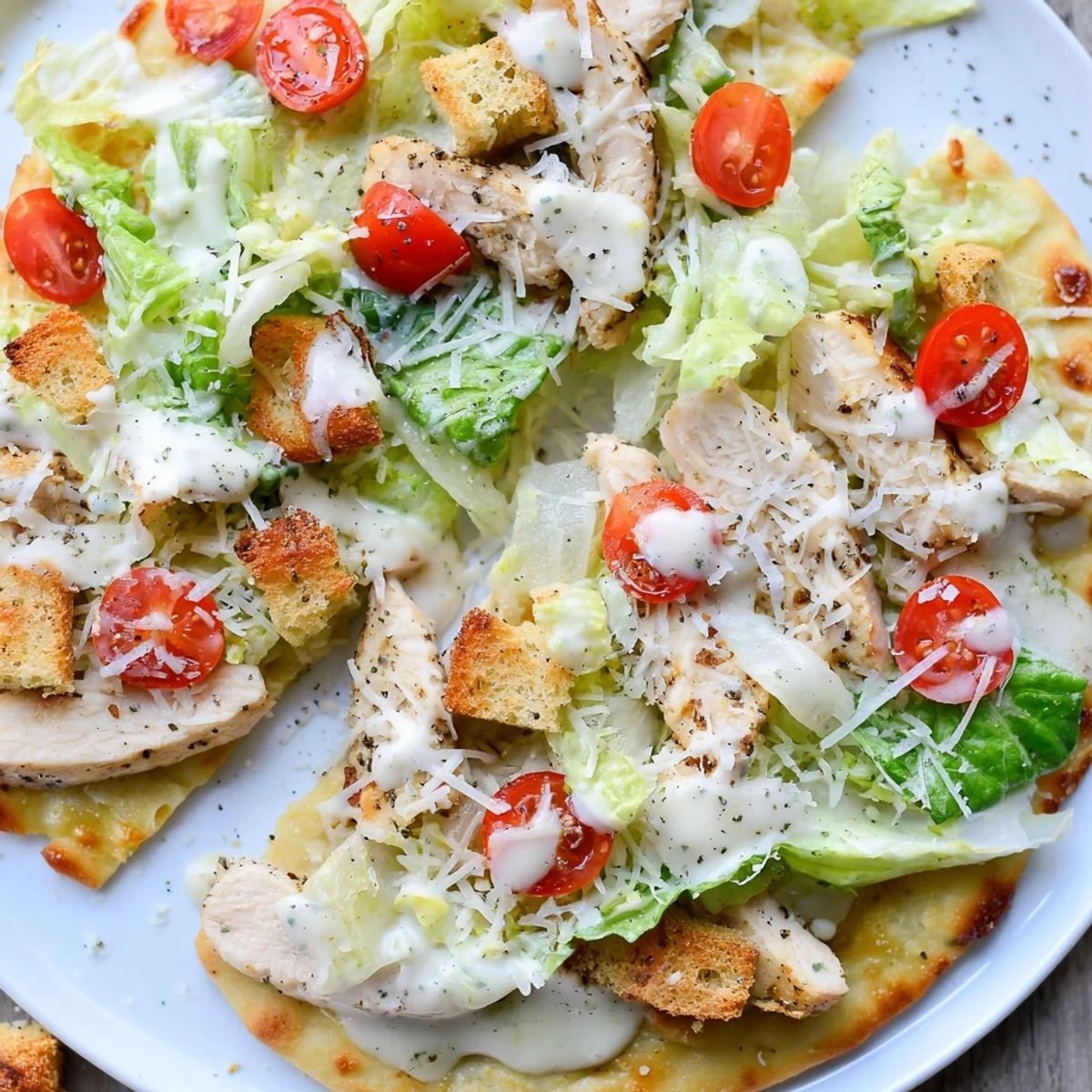 Chicken Caesar Flatbread