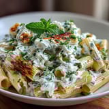 Pea Ricotta Pasta with Mint
