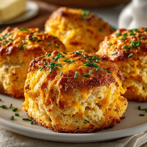 Close-up of rustic Savory Pumpkin Cheddar Scones, cheesy aroma hinting breakfast delights.