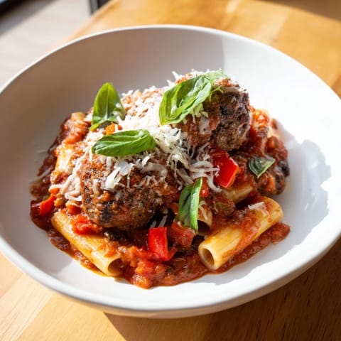 Italian Meatball Pasta Skillet