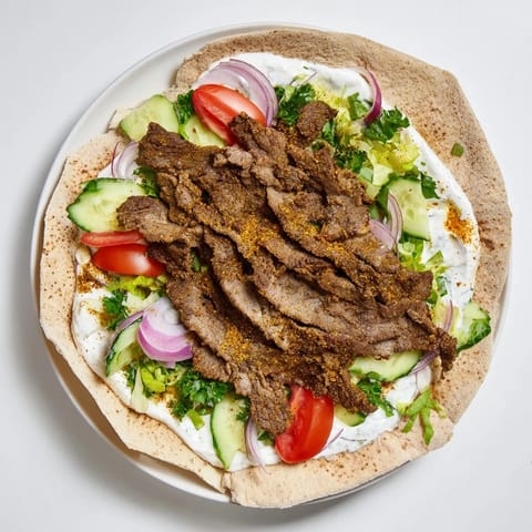 Beef Shawarma Wraps Creamy Yogurt