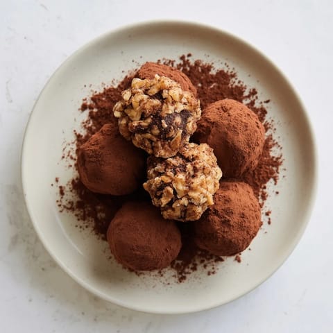 Date Walnut Truffles with Cocoa