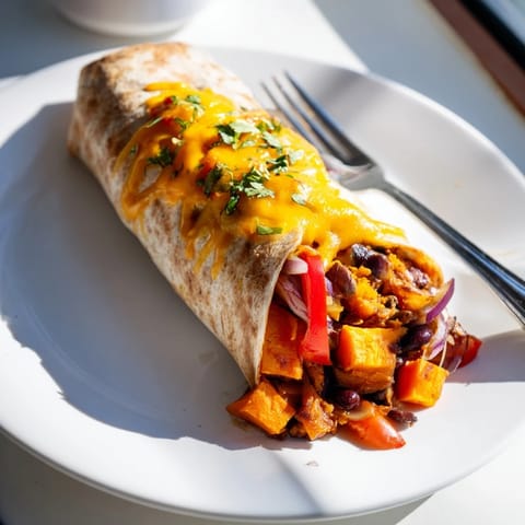 Sweet Potato Black Bean Burrito