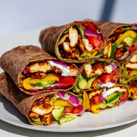 Sheet-Pan Fajita Chicken Wraps