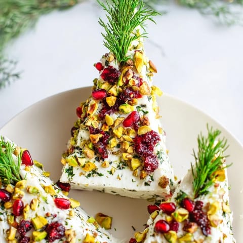 Festive Rosemary Cranberry Christmas Tree appetizer with vibrant cranberries and herbs, perfect for holiday parties.