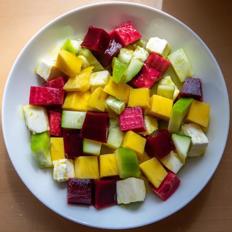 Cube Geometry Minimalist Salad