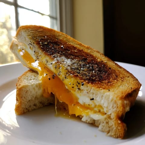 Truffle Oil Grilled Cheese