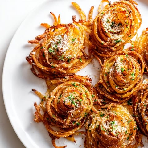 Perfectly seasoned Tornado Potatoes, roasted until golden, a delicious vegetarian side dish option.