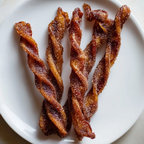 Spiced Bacon Twists Snack