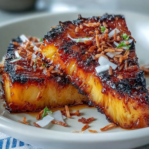 Honey Lime Roasted Pineapple