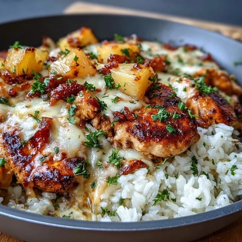 Pineapple Chicken Rice Cheese