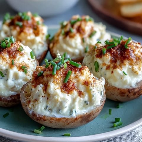 Adorable deviled egg chicks with carrot beaks and peppercorn eyes, perfect for Easter celebrations and kid-friendly snacks.