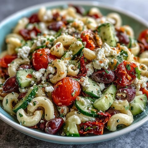 Summer Pasta Greek Olives Feta #678