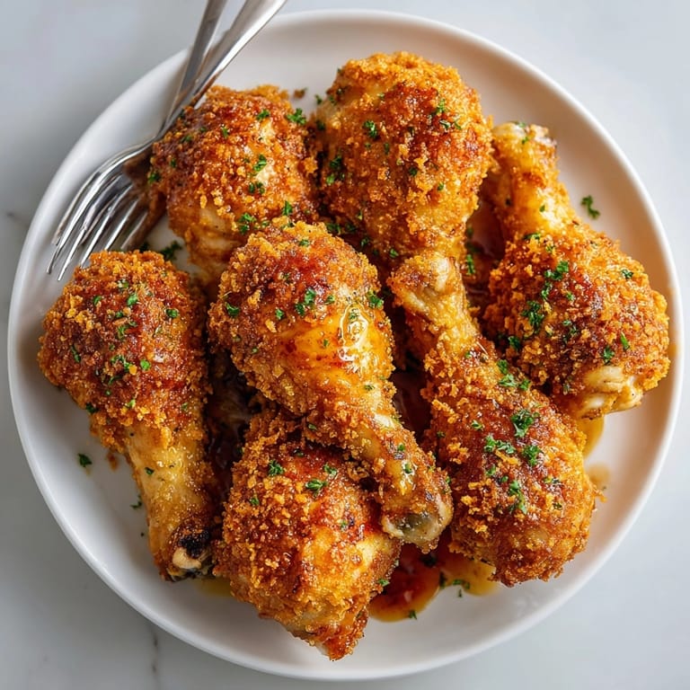 A close-up of the delicious Cream Soda Glazed Drumsticks, offering a sweet and savory bite.