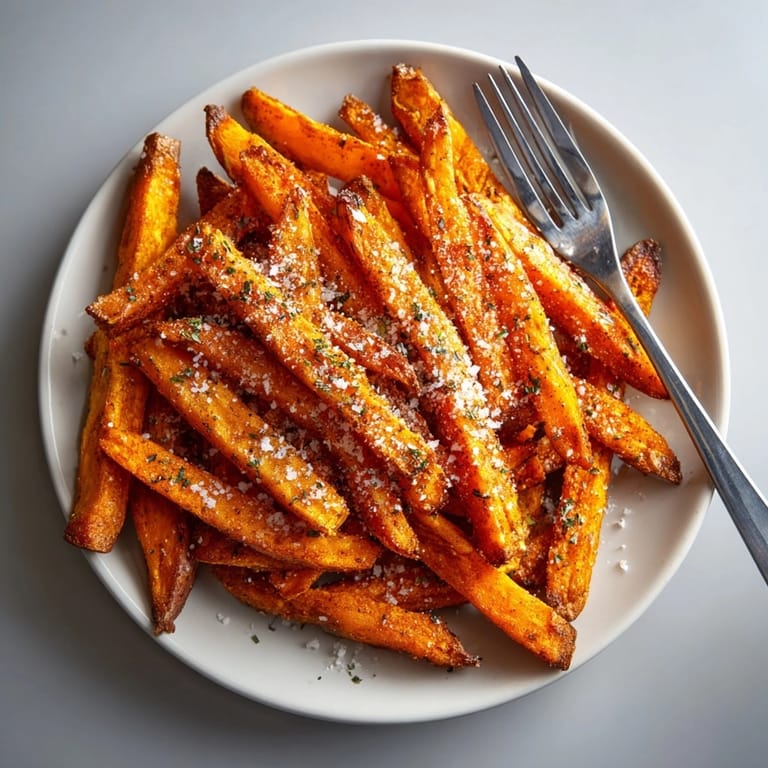 A bowl of Cajun Spiced Sweet Potato Fries, perfectly seasoned and ready for dipping at a cookout.