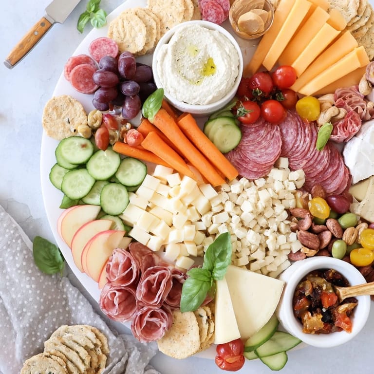 Delightful Girl Dinner Platter showcasing an inviting array of snacks and spreads.