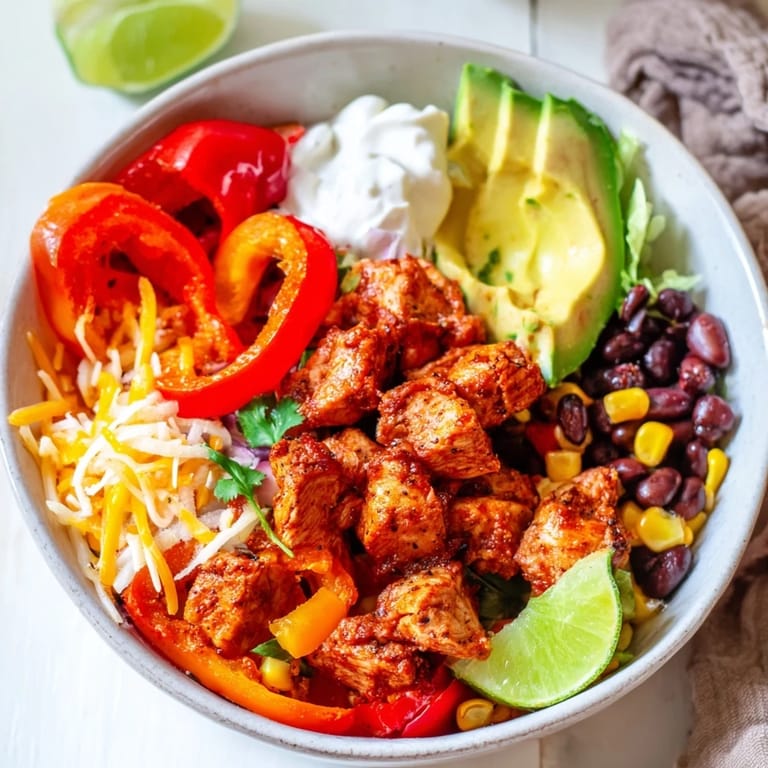 This Sheet Pan Chicken Burrito Bowls image shows a flavorful, balanced meal prepared easily on one pan.