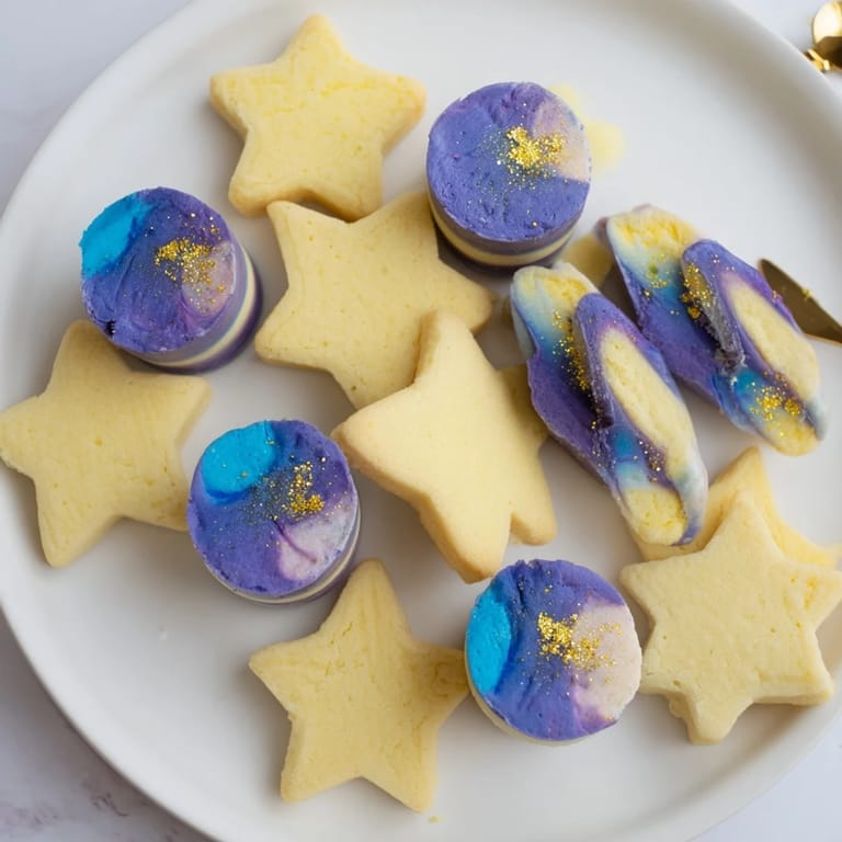 Imagine the Stargazers Dessert Platter: sweet truffles and colorful mousse offer a delightful treat to eat.