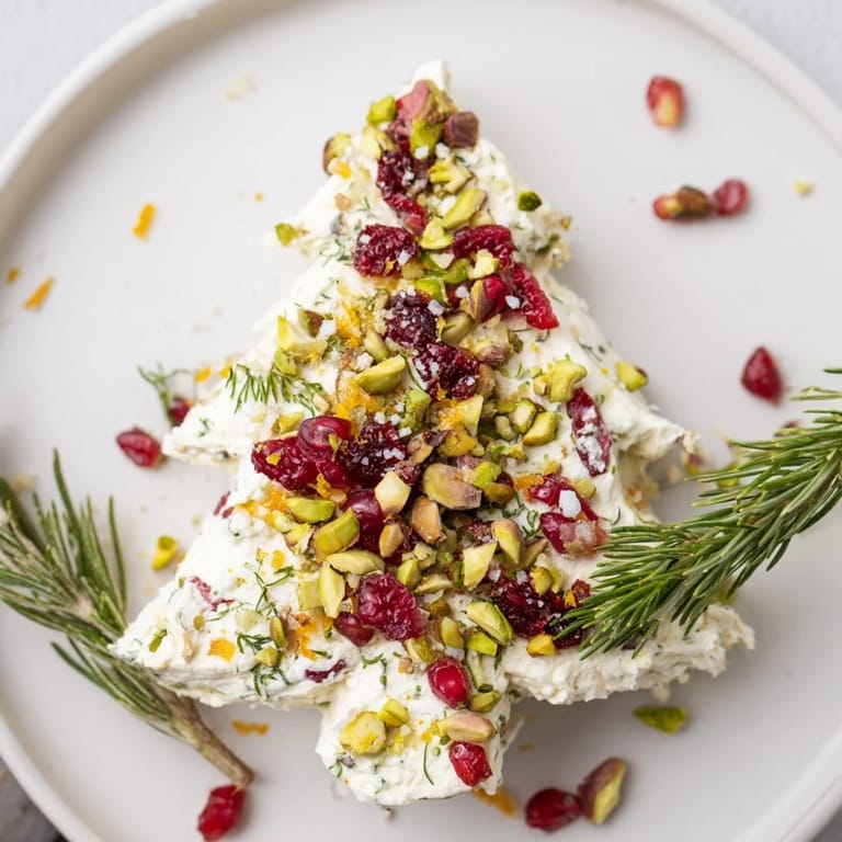 Get ready for the delicious Rosemary Cranberry Christmas Tree, a creamy, sweet and savory holiday appetizer dish.