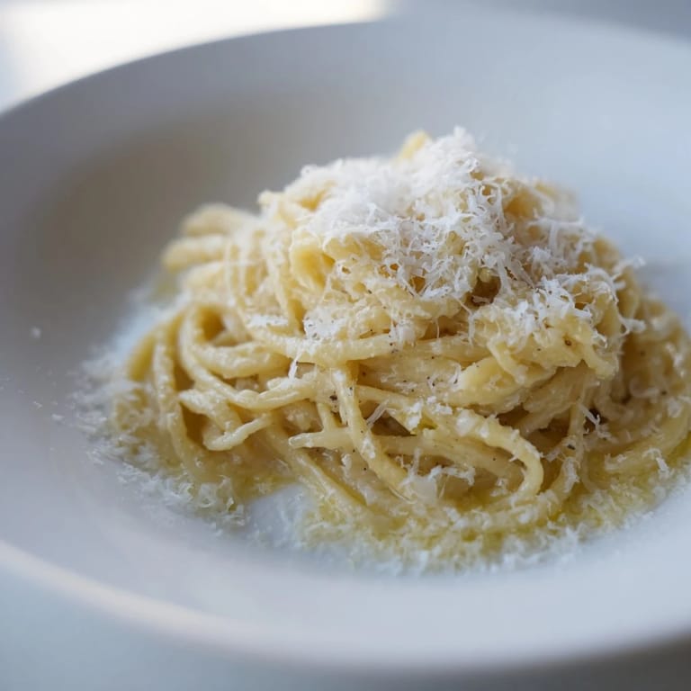 Golden ditalini pasta in a luscious sauce, this quick 15-Minute Garlic Parmesan Pasta is ready to eat.