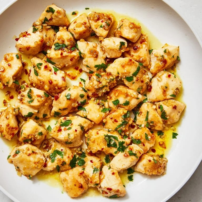 Easy and flavorful, these Garlic Butter Chicken Bites are tender and seasoned to perfection.
