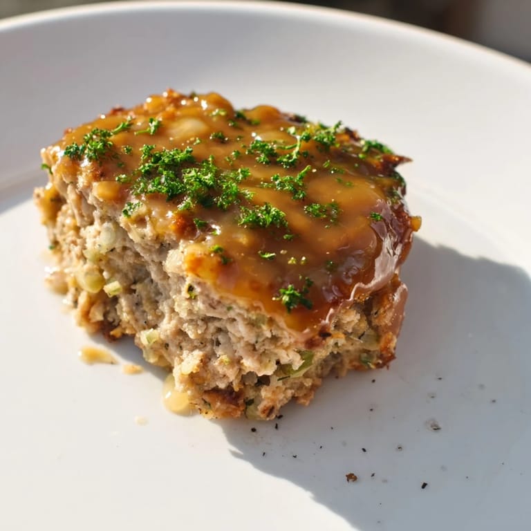 Close-up of freshly baked Mini Meatloaf Bites, glistening with a sweet and tangy glaze.