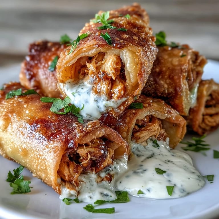 A hand holding a bitten Mini Chicken Chimis with Jalapeño Cream Cheese reveals the creamy, spicy filling and tender shredded chicken inside.