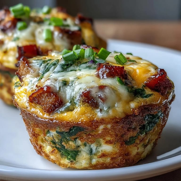 Fluffy egg muffins filled with lean ham, fresh vegetables, and shredded cheese, ideal for busy mornings or snacks.