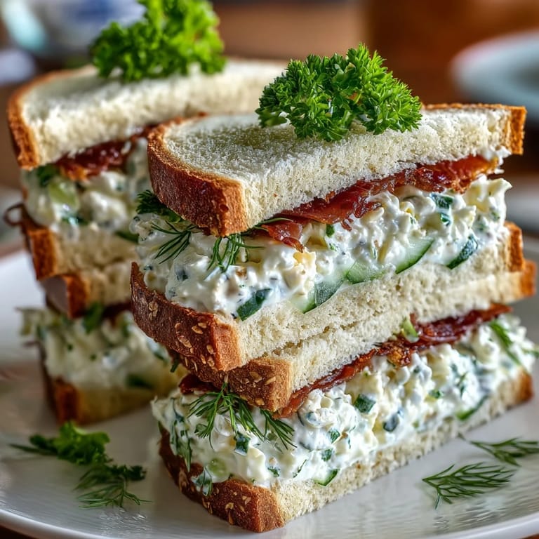 Festive Southern tea sandwiches arranged on a platter, perfect for Derby parties or elegant brunches.