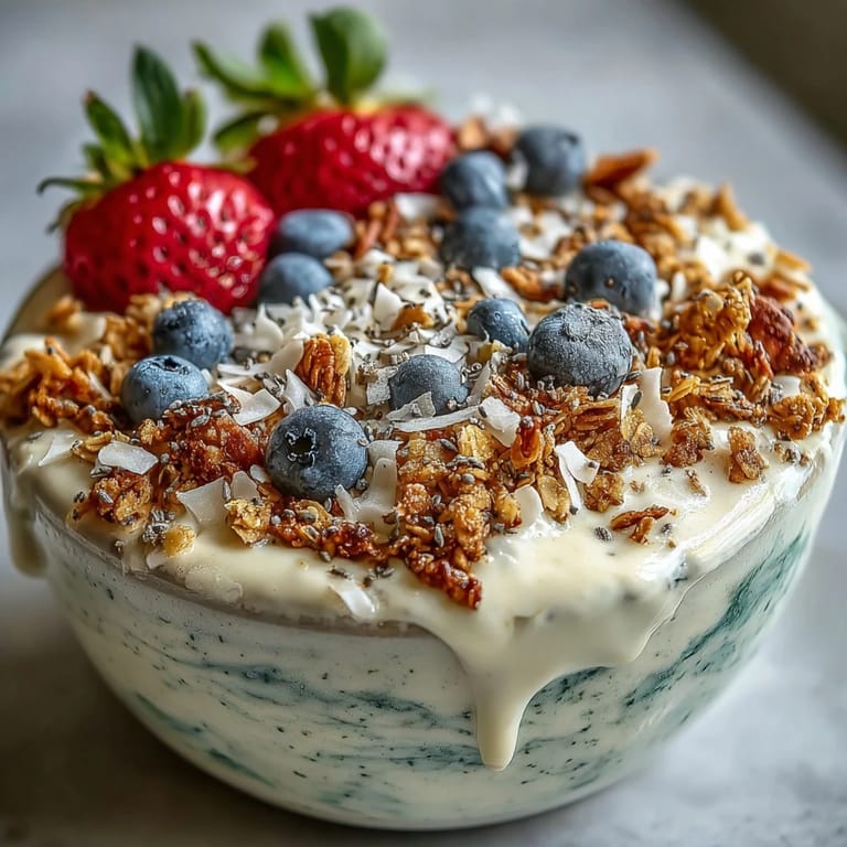 Refreshing Skyr Protein Smoothie Bowl, a healthy, vibrant breakfast option.