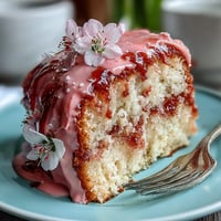 Elegant Mothers Day cake with pink ombre buttercream and edible flower decorations in soft pastel hues.